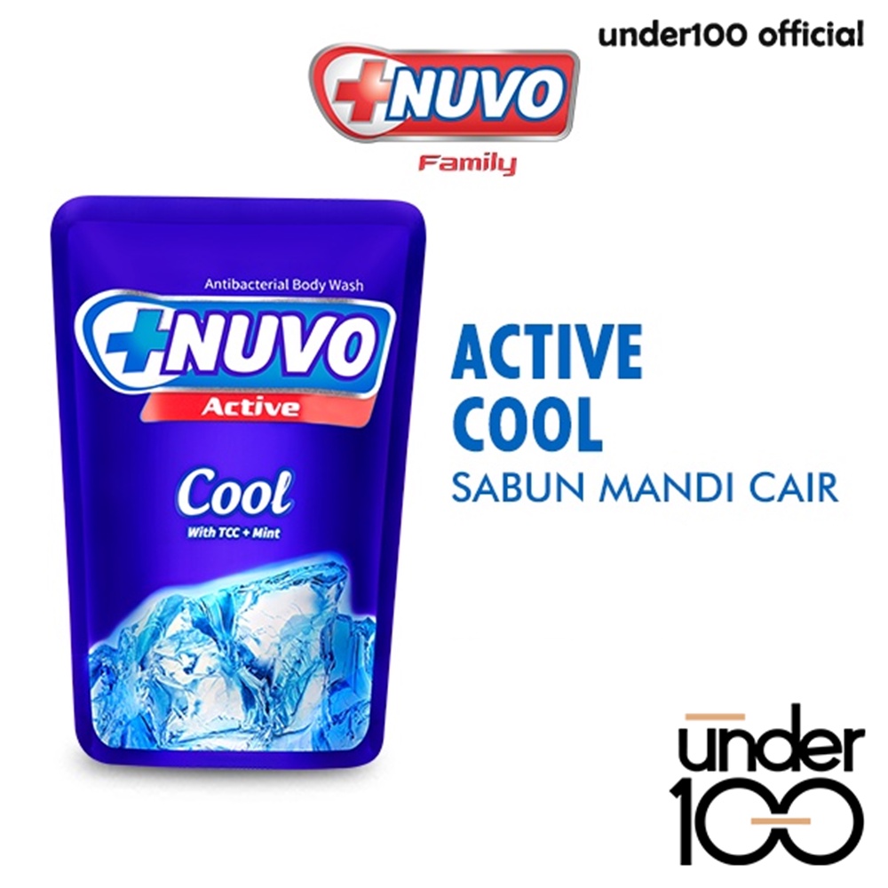 ❤ UNDER100 ❤ NUVO Family Antibacterial Body Wash | Nuvo Active | Sachet 60ml | Sabun Mandi Cair | BPOM