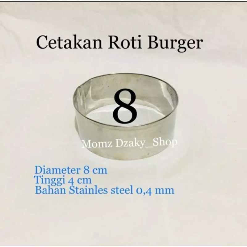 Cetakan roti burger ring roti burger stainless