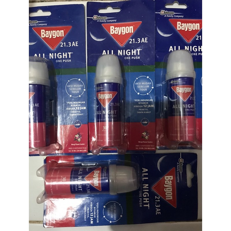 BAYGON ALL NIGHT ONE PUSH 10 ML