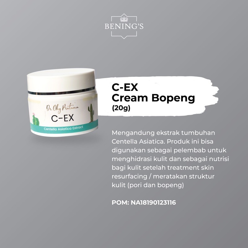 Bening's C-Ex | Cream Bopeng (Scar Cream) Benings Skincare (Benings Clinic)
