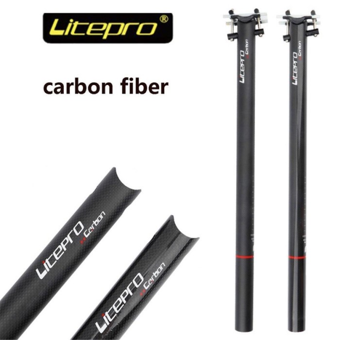 Seatpost Original LITEPRO CARBON 31,8x580mm - Black matte