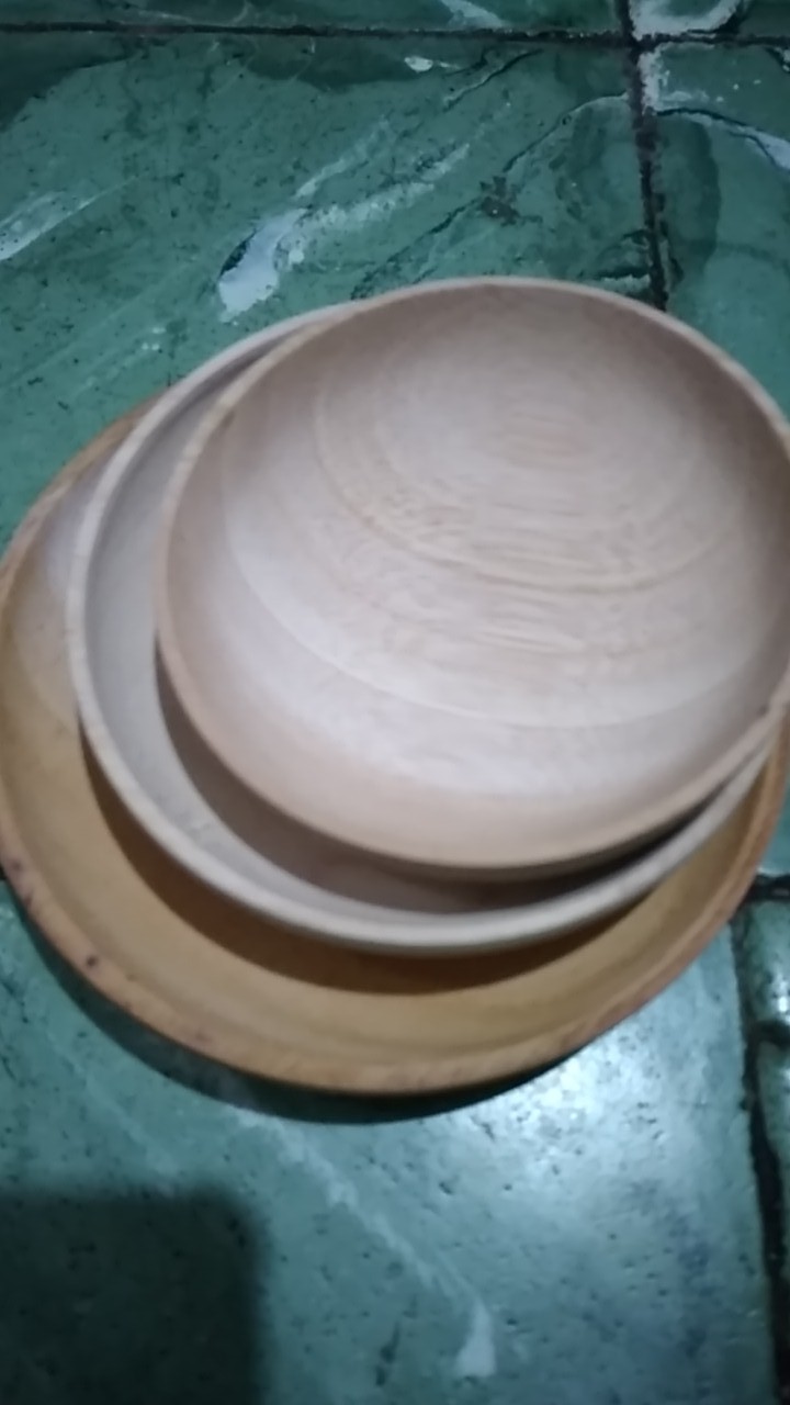 Cobek Kayu / Wadah Sambal / Tempat Sambal /saus /kecap /bumbu Dari Kayu Diameter 8cm, 10cm, 12cm