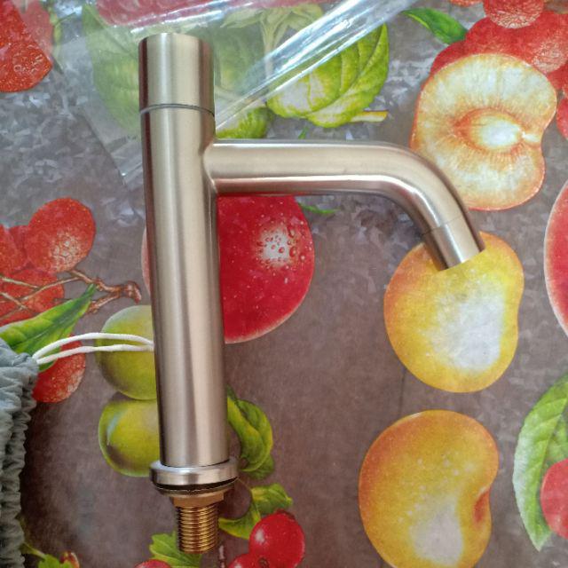 Kran Wastafel Stainless , Drat Kuningan . Sus 304 . Kran Cuci Tangan. Import Product. High Quality
