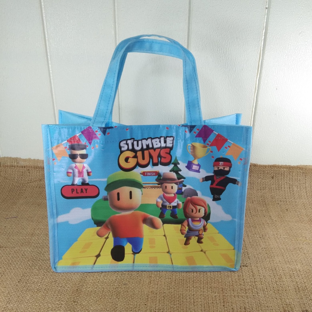 Tas Ultah Stumble Guys game android Goodie Bag Souvenir Stumble guys roblox game anak Muat kfc mcdonald happy meal