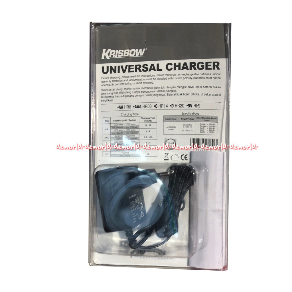 Krisbow Universal Alat Charger Baterai Tempat Batrai Charger