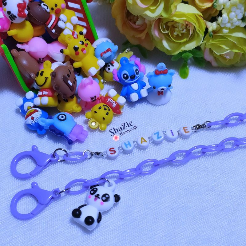 strap mask | rantai gantungan masker anak | karakter gantungan masker | kalung masker rantai anak
