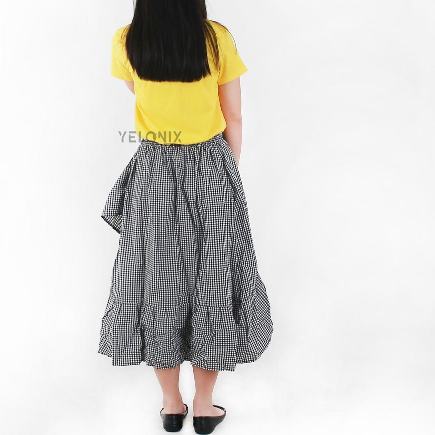 Trend - YELONIX - Rok SABRINA Skirt Kotak Ruffle