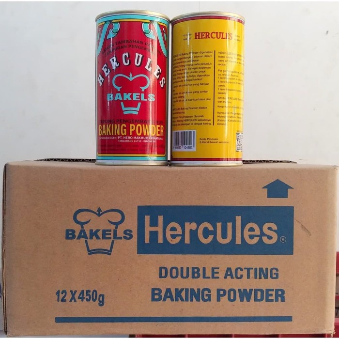 

Ht62D Hercules Double Acting Baking Powder 450 Gr Good Quality Ht5Hh