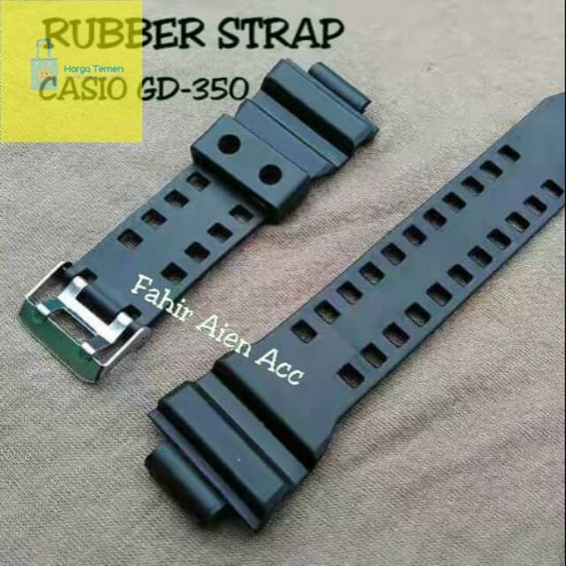 Tali jam Casio G-Shock GD-350/RUBBER STRAP TALI JAM TANGAN G-SHOCK GD350