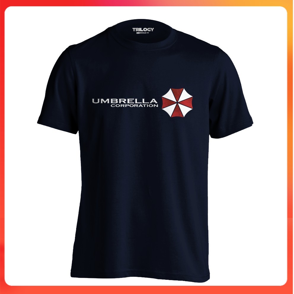 KAOS BAJU TSHIRT  0044 - Resident Evil Umbrella Corporation - Kaos Premium - GAME KAOS DISTRO