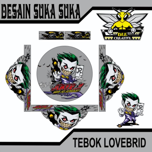 stiker tebok lovebird / decal tebok lovebird / stiker sangkar lovebird / sticker tebok lovebird / st