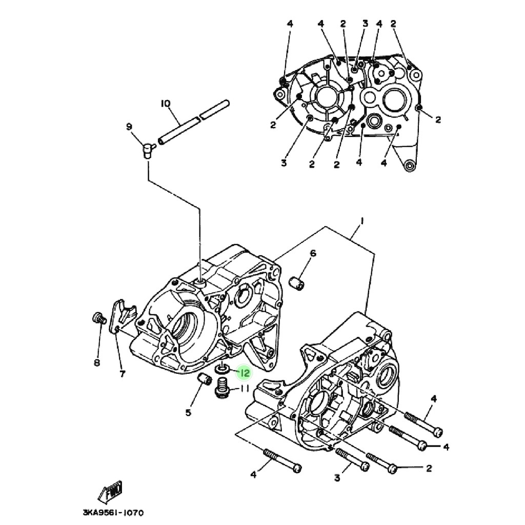 RING GASKET BAUT TUTUP OLI MESIN BAWAH RXK RXKING RX K KING RXS RXZ RZR F1ZR F1Z R ORIGINAL YGP 90430-12038