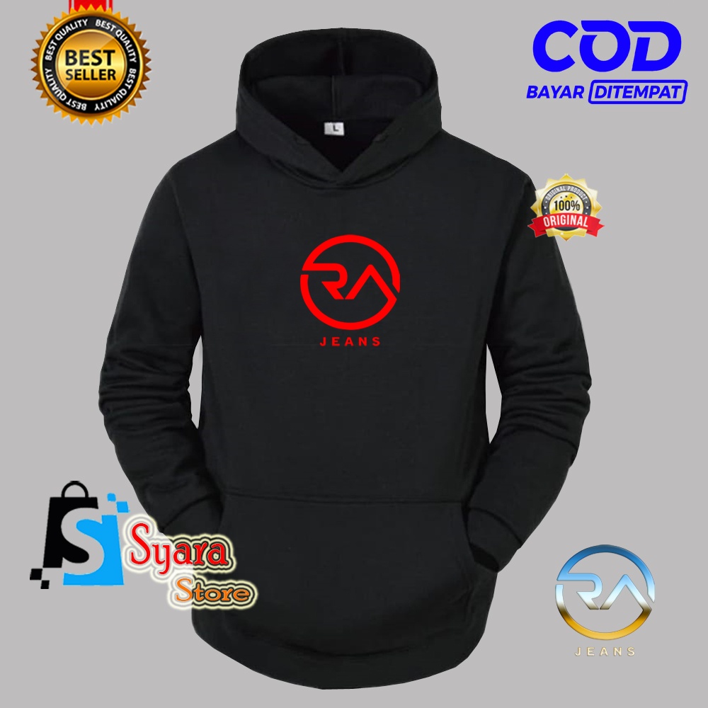 Bisa COD / Hoodie RA Jeans Merah / Jaket Hoodie Distro / Jaket Tebal / Jaket Sweater / Jaket Musim D