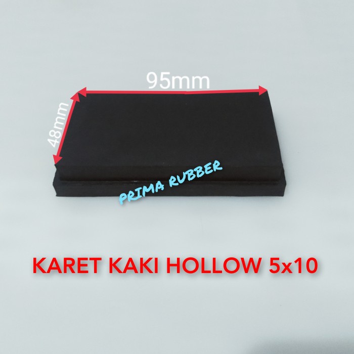 KH KARET KAKI HOLLOW 5x10 PADAT KARET KAKI MEJA RAK KURSI BESI HOLLOW