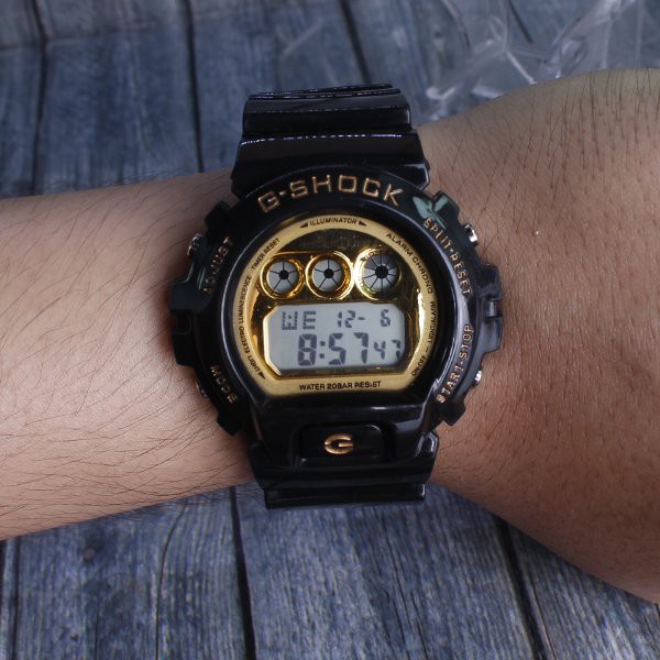 MODEL BARU PALING MURAH ... G-Shock Casio DW6900 Black Gold Hitam emas . Jam tangan pria & anak anak