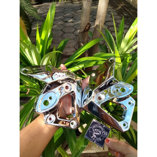 KUPINGAN LAMPU DEPAN TIGER BARONG CRHOME ORI COPOTAN MOTOR