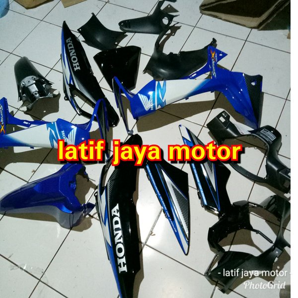 cover body fullset supra x 125 2007 2012
