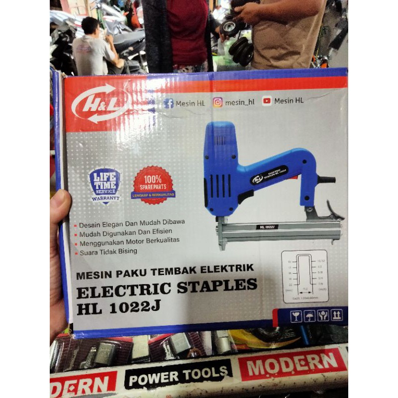 mesin paku tembak elektrik/electrik Staples h&amp;l1022j