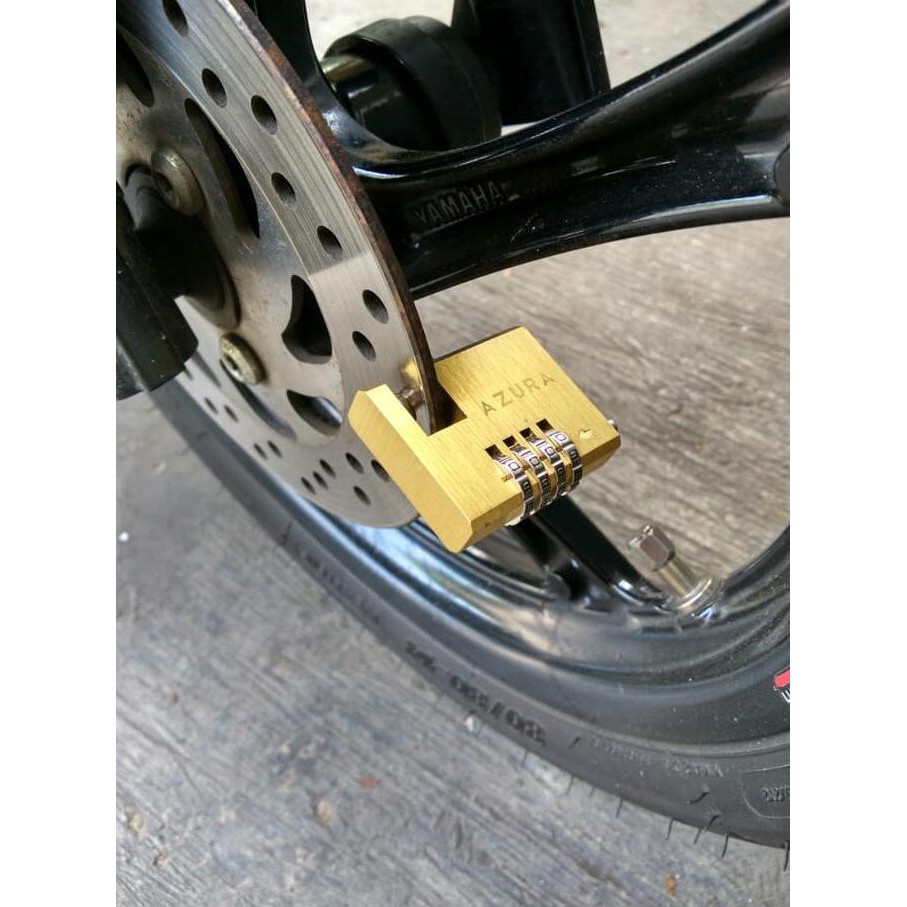 OPEN DS Gembok Cakram Gembok Disc Kuningan, tahan karat, Gembok Motor Yamaha