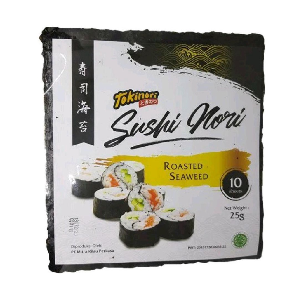 

Tokinori Sushi Nori Roasted Seaweed Rumput Laut Panggang | Kemasan Repack 10 Sheets