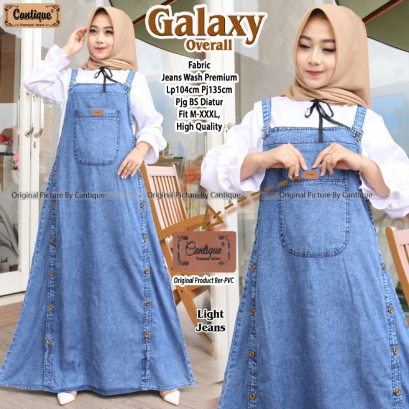 Galaxy Overall Jeans Snow Cantique