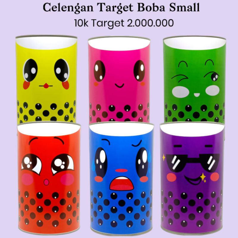 CELENGAN TARGET BOBA 10K TARGET 2JT CELENGAN BUKA TUTUP TABUNGAN ANAK TARGET CELENGAN VIRAL PERMANEN