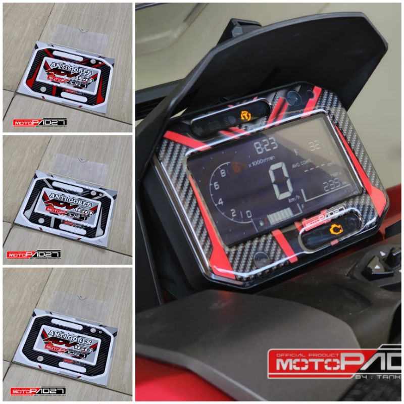 Sticker Stiker ADV 160 Timbul Resin Tailpad  bagian Buntut HONDA ADV 160 2022 2023