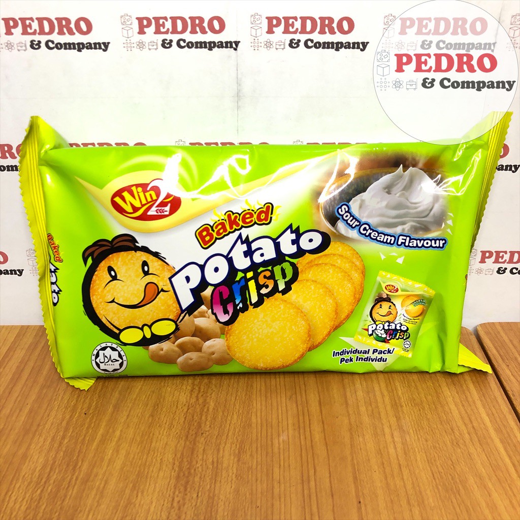 

Win2 baked potato crisp sour cream 120 gram (hijau muda)