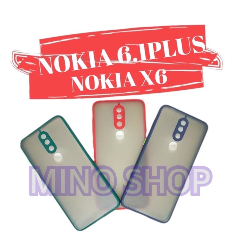 SOFTCASE NOKIA 6.1 PLUS - X6 - HARDCASE DOVE MYCHOICE + PC - AERO CASE