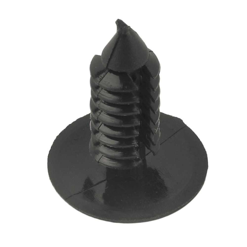 Klip Kancing Retainer Bumper Mobil 8 mm - 5PCS-Hitam