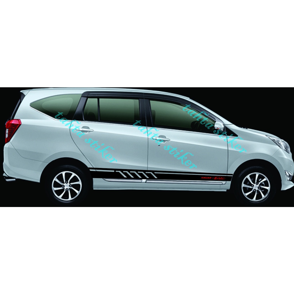 Pomo Stiker Striping List Mobil sigra Cutting Stiker List Minimalis Mobil sigra dll