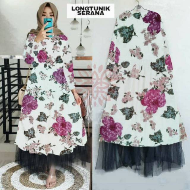 LONGTUNIK SERANA MONALISA 2warna