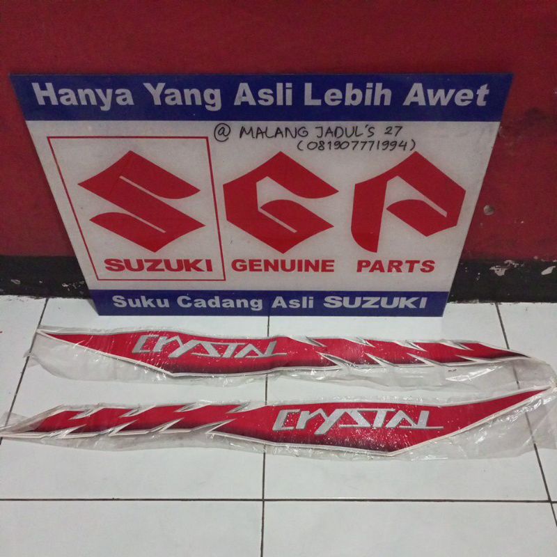 decal striping suzuki crystal