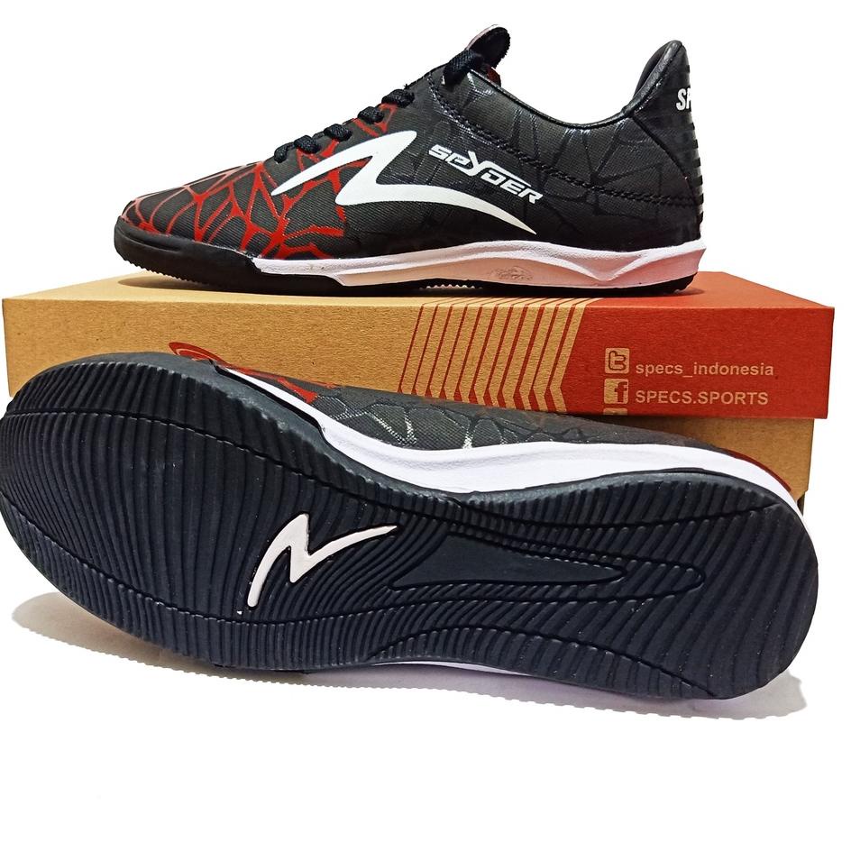 Harga Spesial.. Sepatu Futsal Specs Accelerator Spyder Hitam Merah Grade Original 100% Futsal Murah