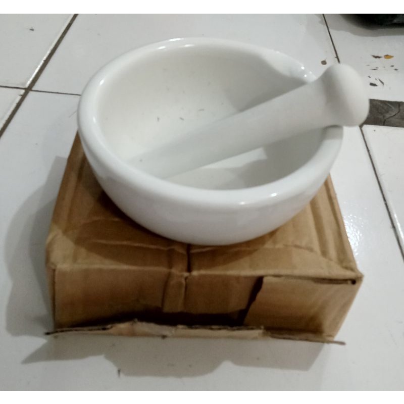 Mortar Alat Penumbuk Obat Mortir Ukuran 13 Cm