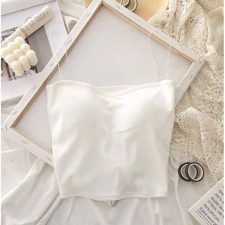 [TOYOU SHOP L12] TANKTOP BRA WITH CUP | BH SINGLET WANITA | ATASAN WANITA| BAHAN HALUS | PAKAIAN DALAM WANITA | FASHION WANITA