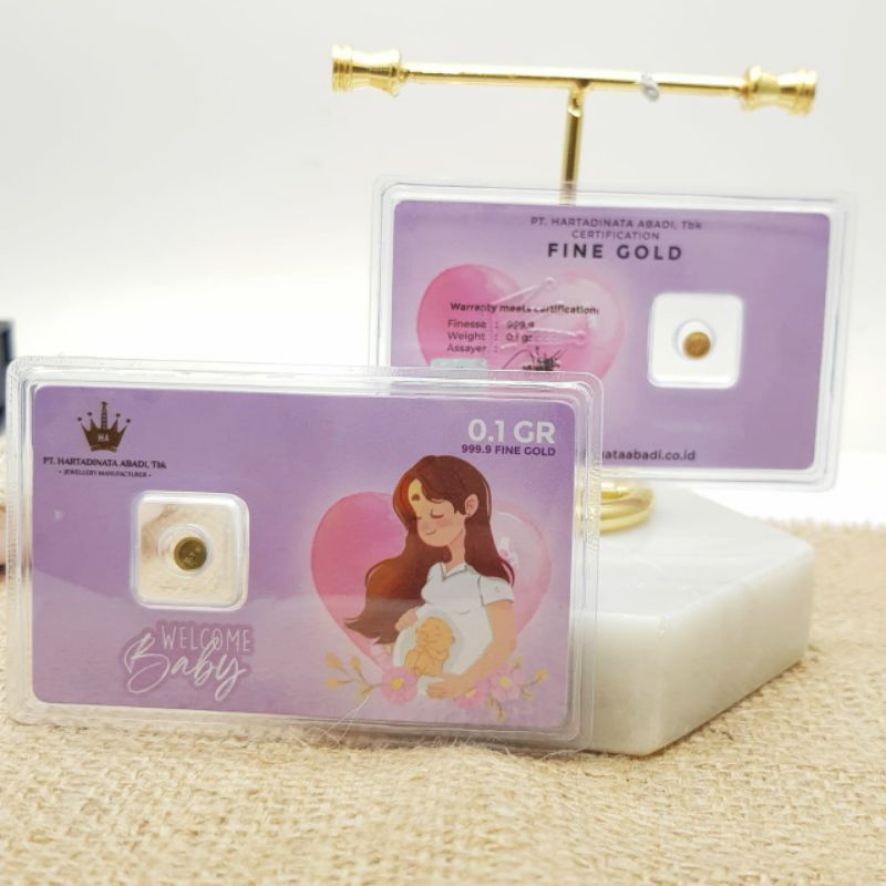 Welcome Baby (Purple) Series | Special Gift | Kado | Logam Mulia