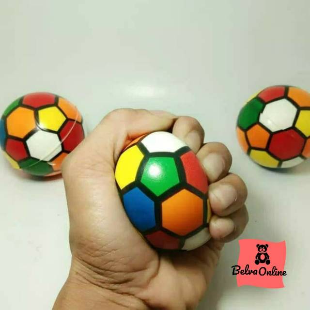 Bola spon / Stress ball isi 12 pcs