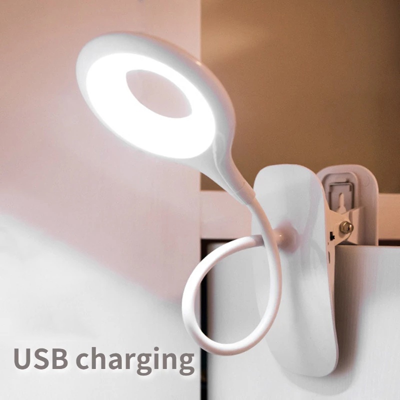 1 Pc Lampu Baca LED Model Klip on Flexible Portable
