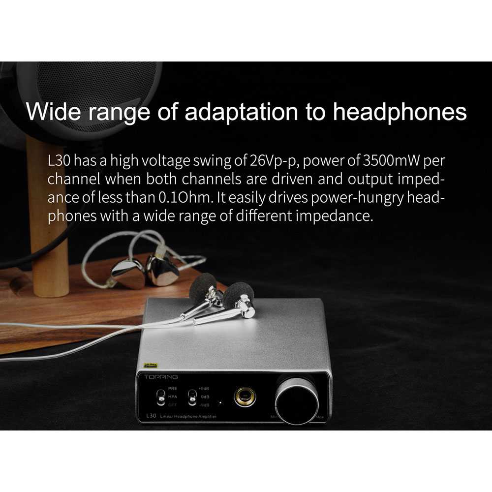 L30 Headphone Amplifier Ultra Low Noise