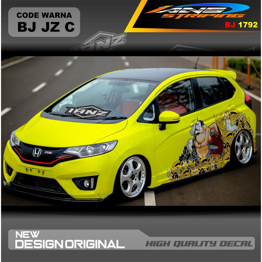 STICKER MOBIL HONDA JAZZ MOBIL AGYA AYLA AVANZA DLL / STIKER VARIASI MOBIL / DECAL STIKER MOBIL