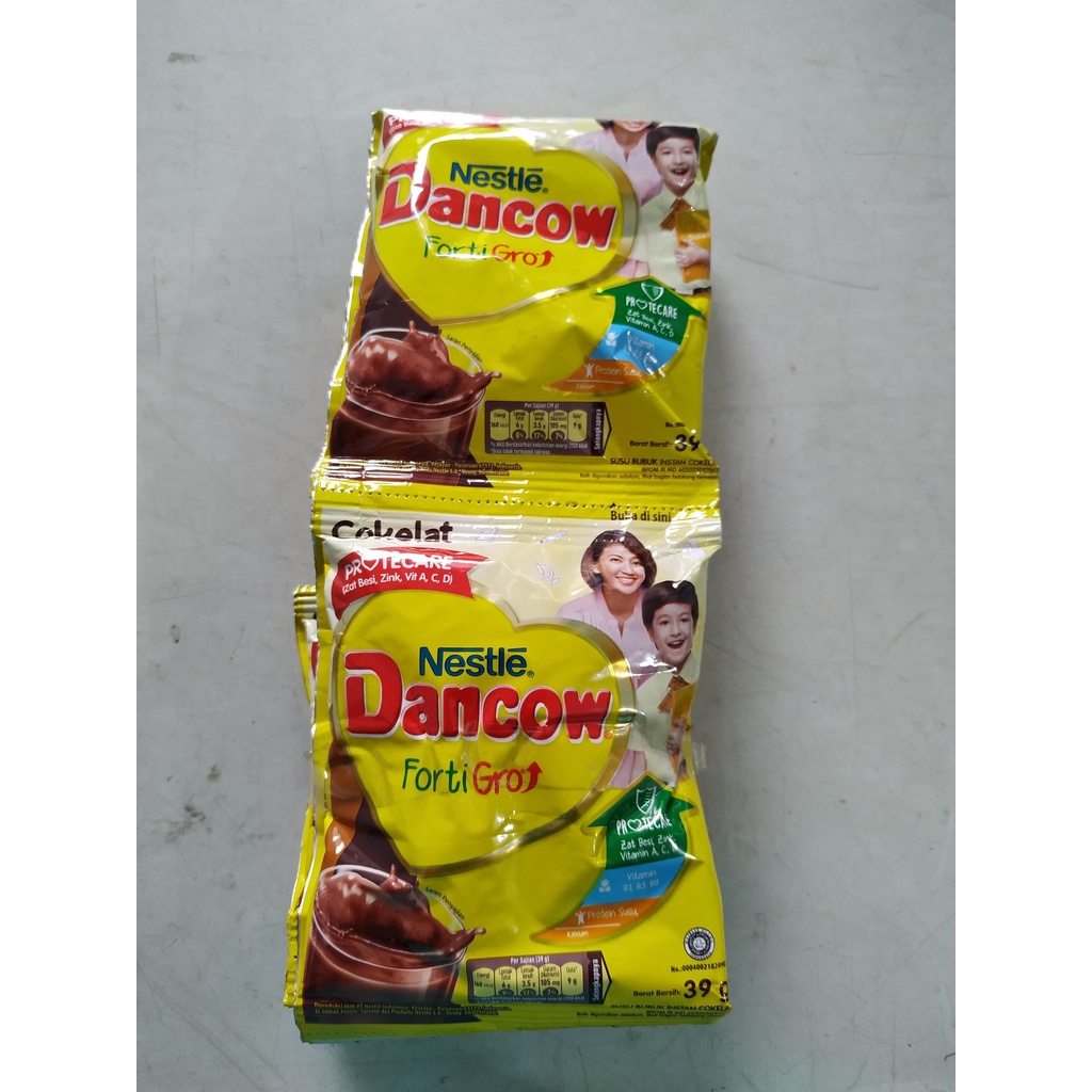 

NESTLE DANCOW FORTIGO - 1 RENCENG (10 SACHET) - PUTIH - COKELAT