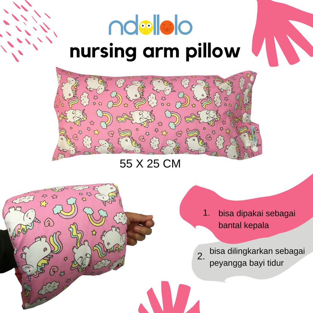 Bantal Menyusui Bayi Multifungsi Harga Murah Model Tangan Nursing Arm Pillow Jumbo Besar Ibu Menyusui Bayi ASI Bantal Baby Toddler Empuk Lembut Motif Karakter Lucu Persiapan Perlengkapan Bayi Baru Lahir Newborn Baby Ibu Menyusui Ibu Hamil Merek Ndollolo