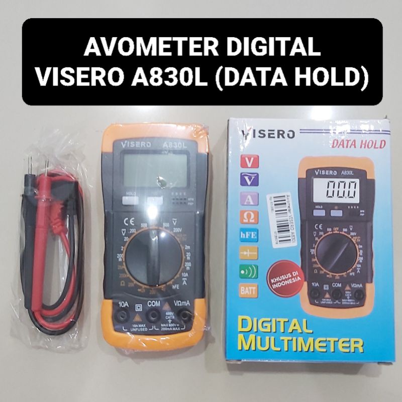 Avometer Digital VISERO A830L Tester Multimeter