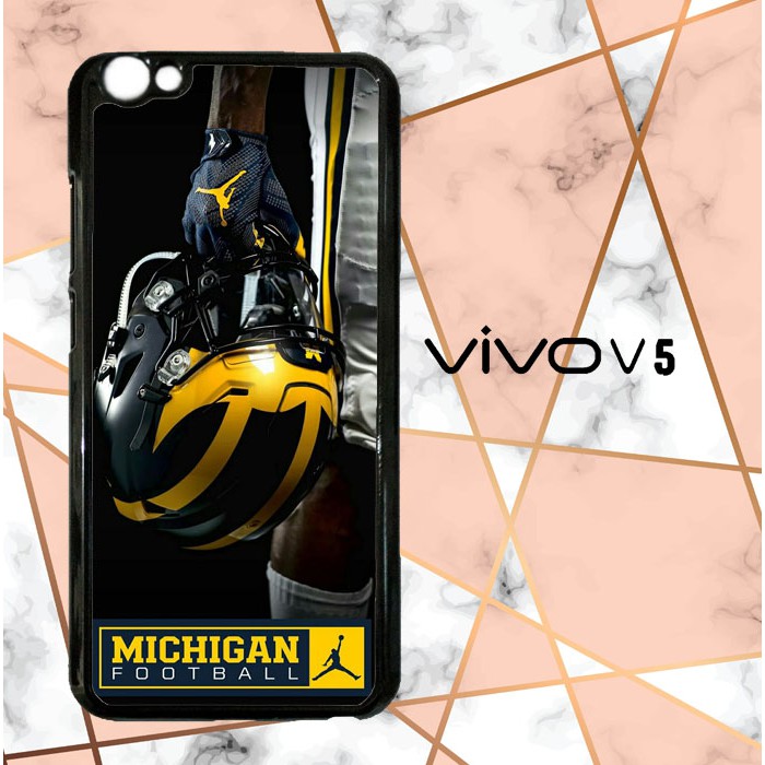 michigan wolverines X6215 Casing Custom Hardcase VIVO V5 Case Cover
