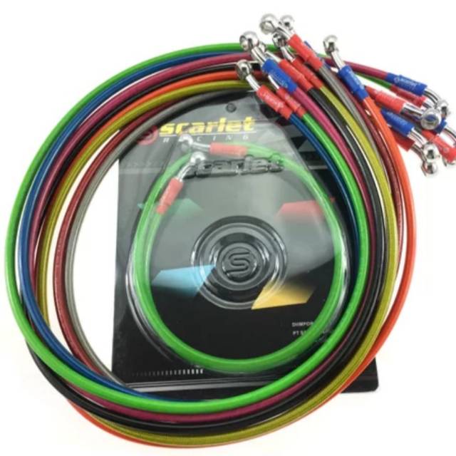 Selang rem 215 cm selang cakram 215 cm selang disc 215 cm universal scarlet original