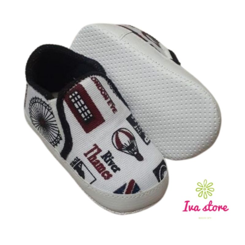 Sepatu Bayi 2- 12 bulan  pre walker london lucu  murah free bungkus kado
