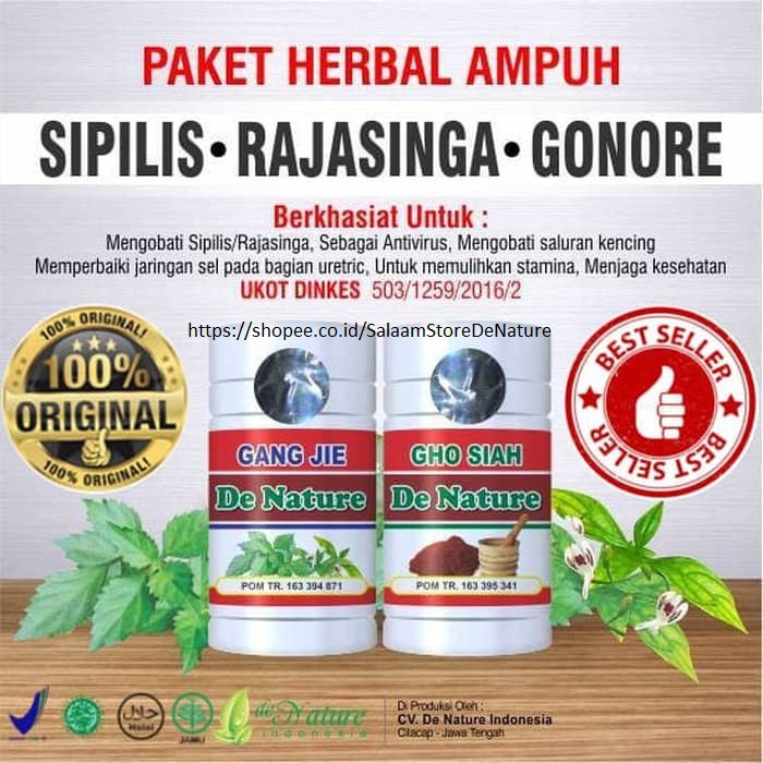 Gang Jie Gho Siah Obat Sipilis Gonore Raja Singa Kencing Nanah GangJie Ghosiah De Nature COD