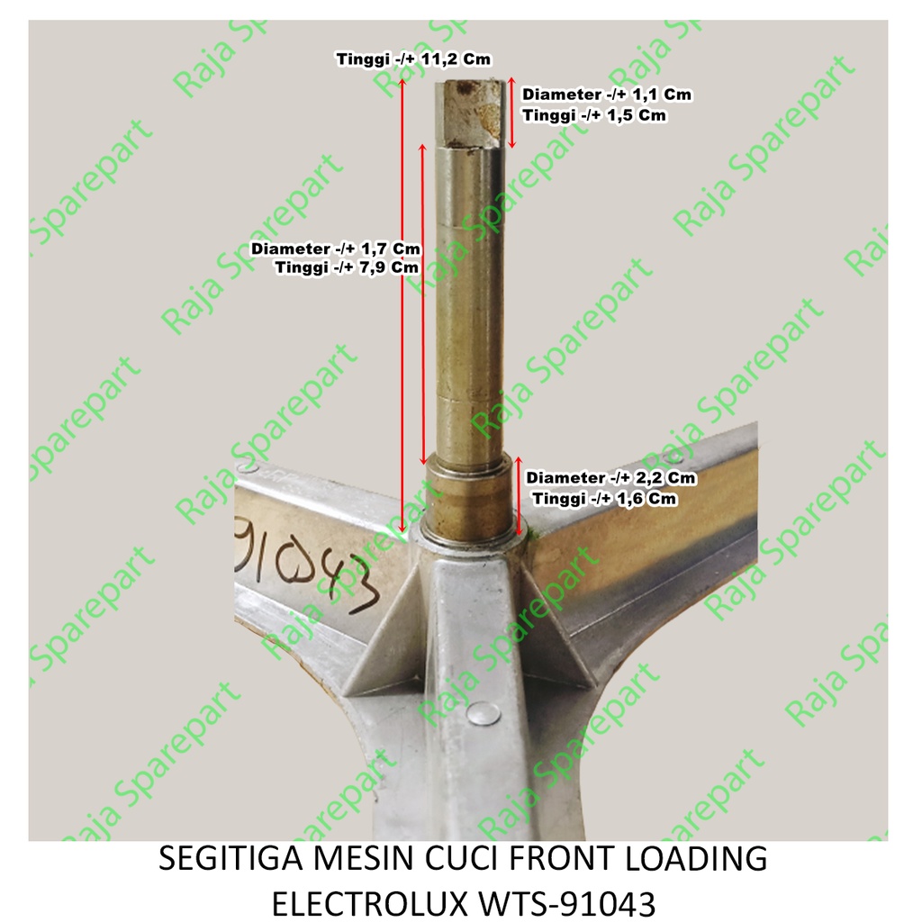 SEGITIGA MESIN CUCI FRONT LOADING ELECTROLUX WTS-91043