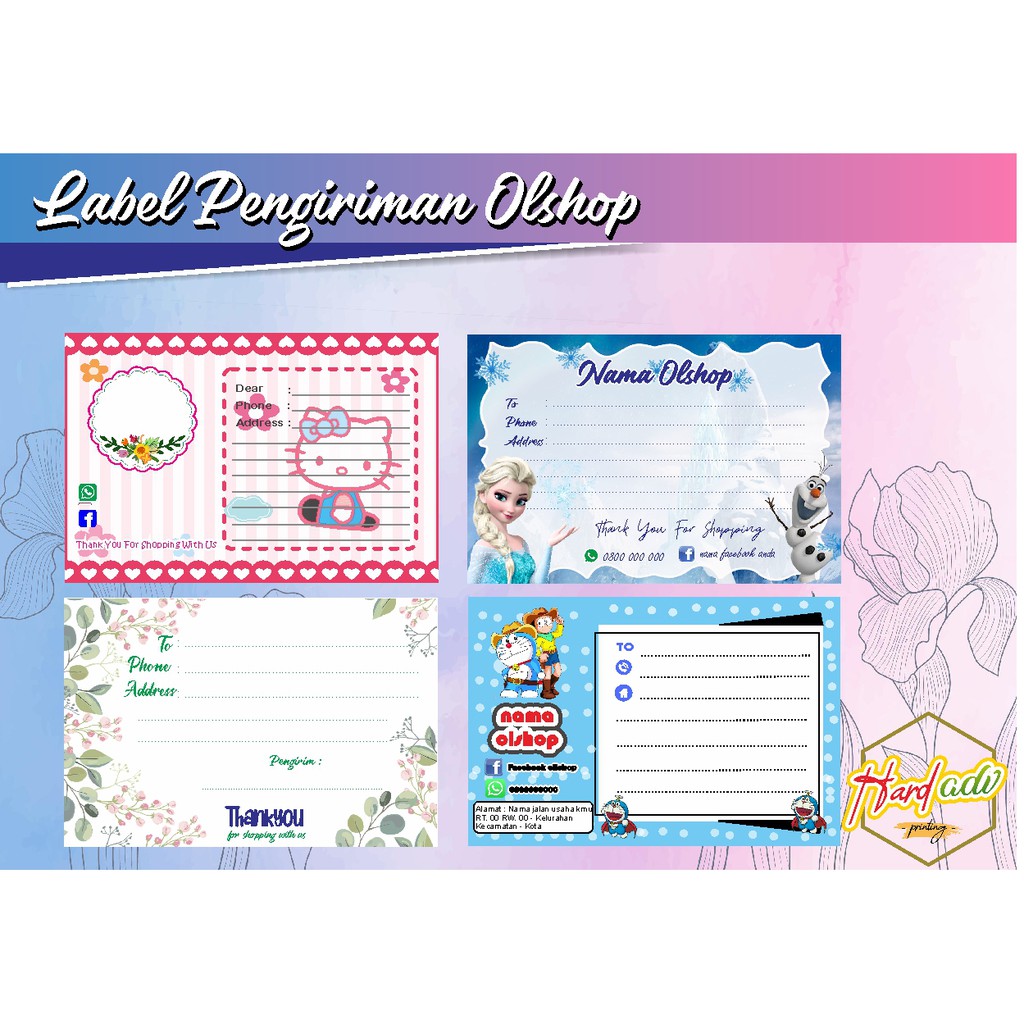 

Stiker Label Pengiriman Olshop | Label Pengiriman Custom Full Color | Stiker Kirim